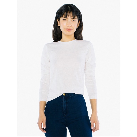 American Apparel Tops - ❤️AMERICAN APPAREL TRI BLEND LONG SLEEVE NWT SZ XS